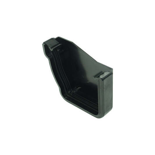111mm Osma Stormline Stopend External Left-Hand - Wavin (Black) - 8T841B