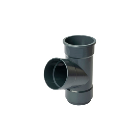 68mm x 67.5° Osma Roundline Pipe Branch - Wavin (Grey) - 0T035AG