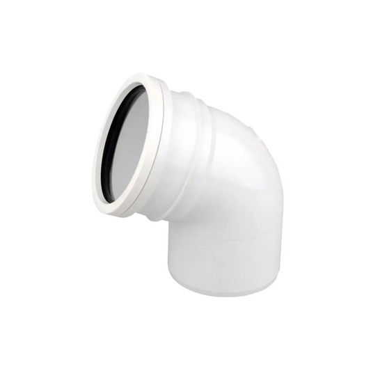 Wavin OsmaSoil Ring‑Seal Offset Bend (White) 110mm – 4S444W