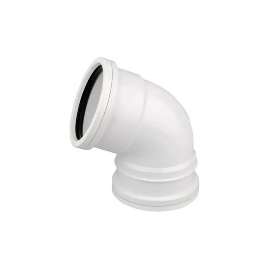 Wavin OsmaSoil Ring‑Seal Downstream Offset Bend (White) 67.5° 110mm – 4S445W