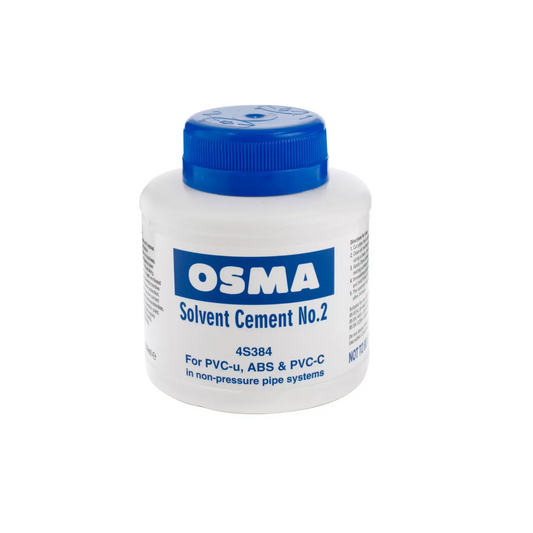 Wavin OsmaSoil Solvent Cement No. 2 (White) 250ml - 4S384G