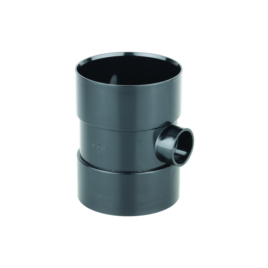 40mm Osma Soil Double Solvent Weld Boss Pipe - Wavin (Black) - 4S484B