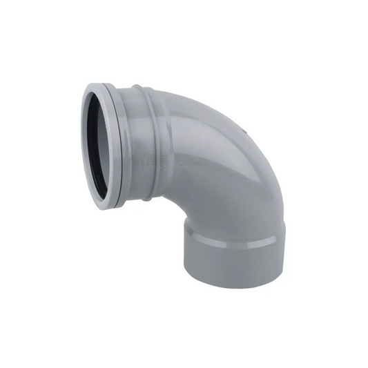 Wavin OsmaSoil Ring‑Seal / Solvent‑Weld Bend (Grey) 110mm 87.5° - 4S361G