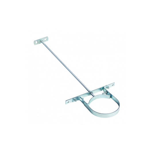 110mm Osma Soil System Pipe Bracket Assembly Steel - Wavin (Silver) - 4S086