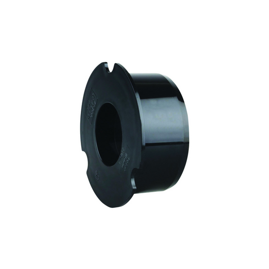 110mm Osma Soil Plain Ended Socket Plug - Wavin (Black) - 4S296B