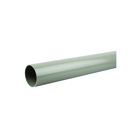 110mm x 3M Osma Soil Plain Ended Pipe - Wavin (Olive) - 4S073E