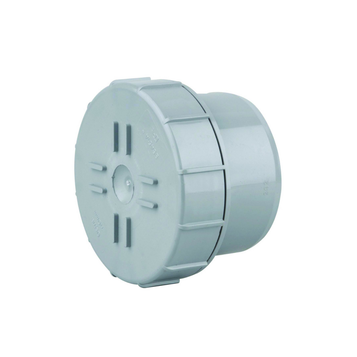 160mm OsmaSoil Plain-Ended Access Plug - Wavin (Grey) - 6S292G