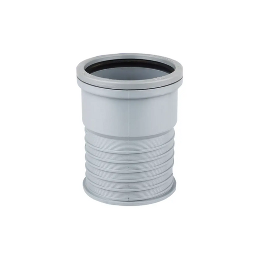 Wavin OsmaSoil  Ring Seal Socket Connector to Cast Iron (Grey) 110mm - 4S106G