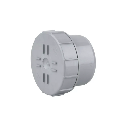 Wavin OsmaSoil Plain‑Ended Access Plug (Grey) 82mm – 3S292G