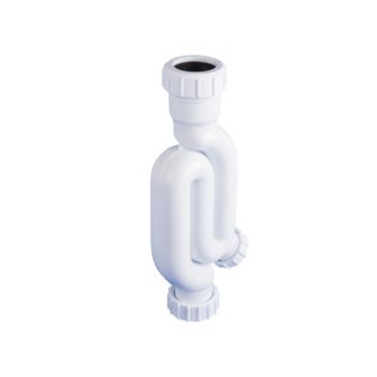 Wavin Osma Waste Through Trap (White) 32mm x 76mm - 4V825W