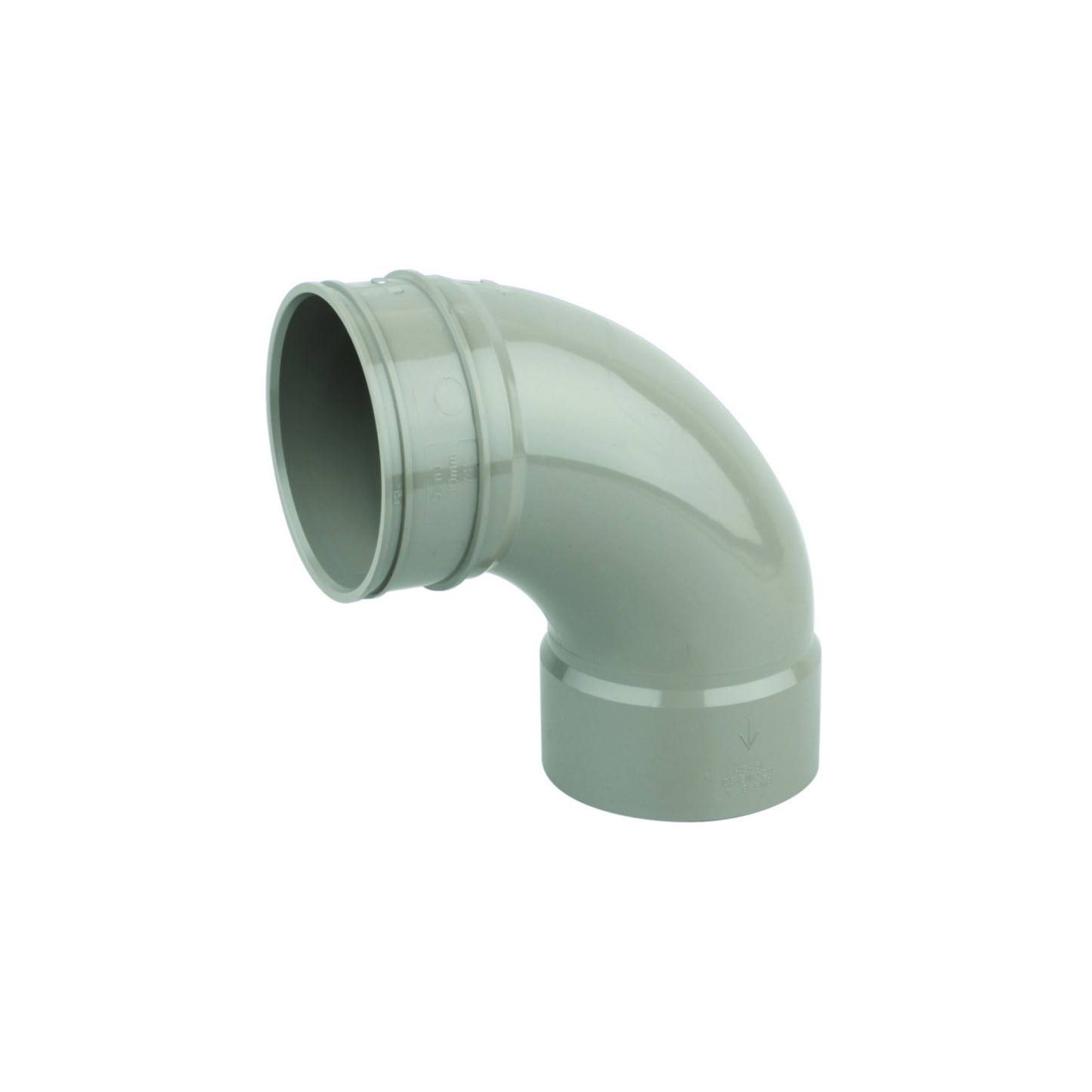 110mm Osma Soil Double Solvent Weld Bend 87.5 Degree - Wavin (Olive) - 4S461E