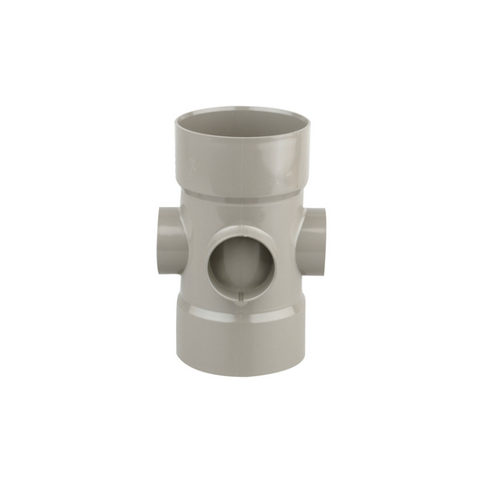 Wavin Osma Soil Double Solvent Weld Bossed Pipe (Olive) 110mm x 40mm - 4S586E