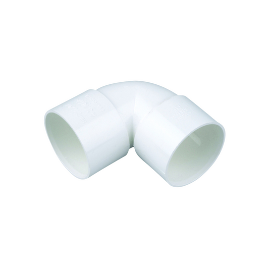 50mm Osma Weld Waste Knuckle Bend 90 Degree - Wavin (White) - 2Z160W