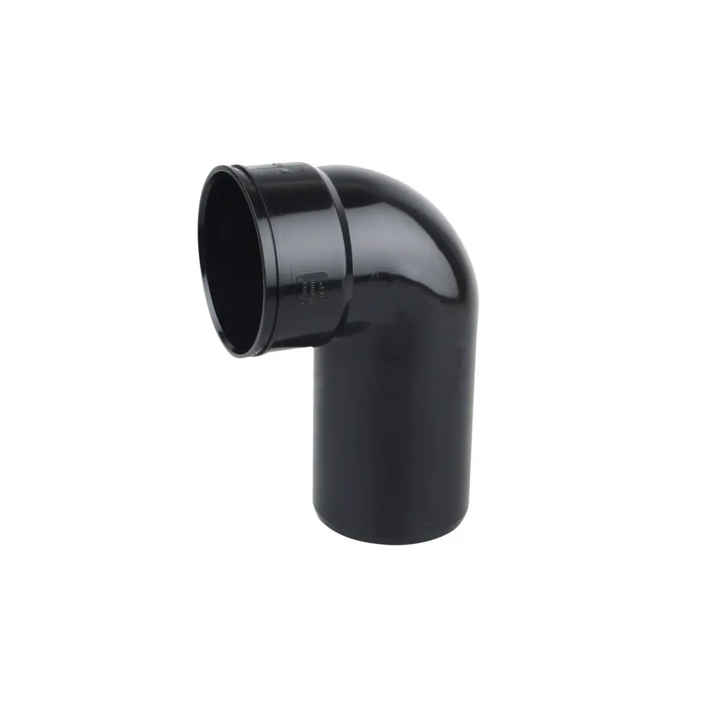 110mm x 87.5° OsmaSoil Solvent-Weld Long Tail Bend - Wavin (Black) - 4S260B