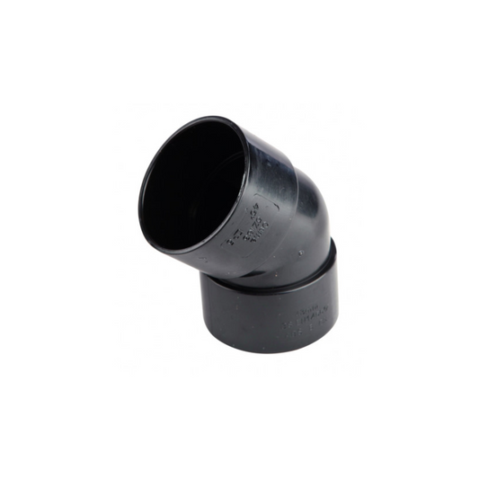 40mm Osma Weld Waste Bend 45 Degree - Wavin (Black) - 5Z163B