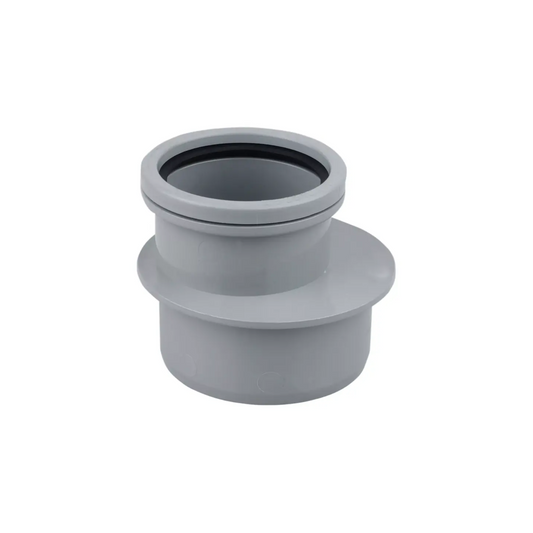 Wavin OsmaSoil Single Socket Reducer (Grey) 110mm × 82mm - 4S095G