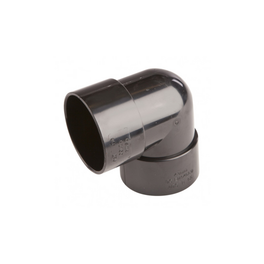 40mm Osma Weld Waste Knuckle Bend 90 Degree - Wavin (Black) - 5Z160B