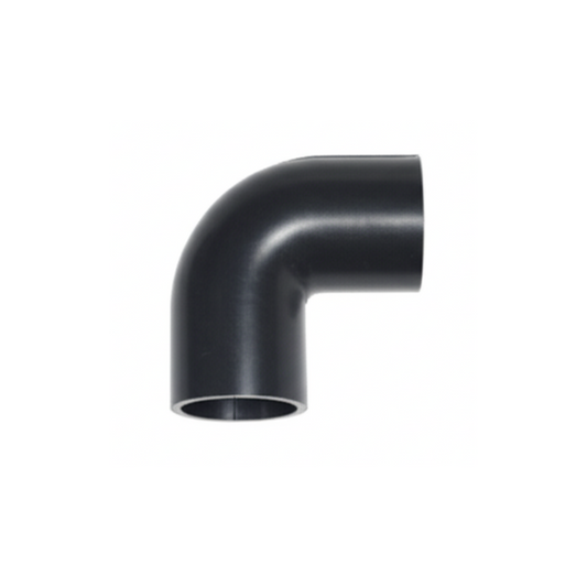 21.5mm Osma Solvent Weld Overflow Bend 90 Degree - Wavin (Black) - 1E160B