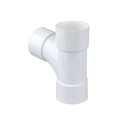 Wavin Osma mUPVC Solvent‑Weld Waste Tee (White) 87.5° 40mm – 5M190W