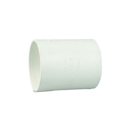 50mm Osma Weld Waste Double Socket - Wavin (White) - 2M104W