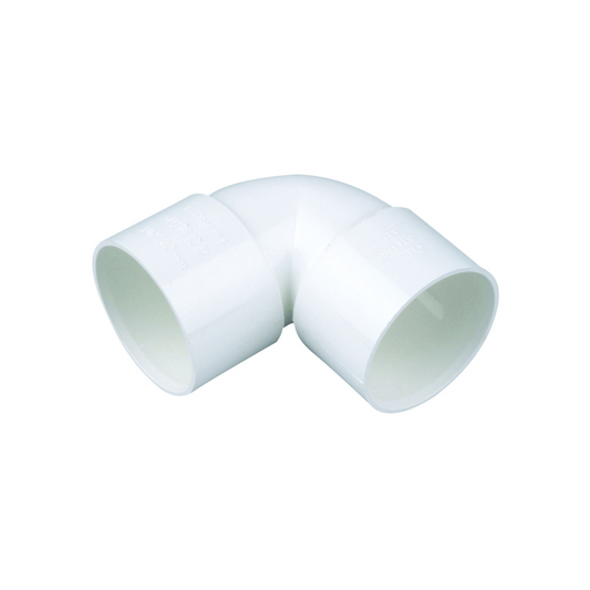 50mm Osma Waste Knuckle Bend 90 Degree - Wavin (White) - 2M160W