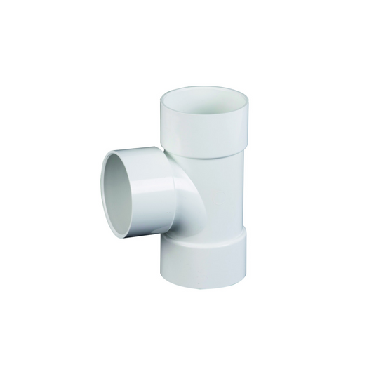 50mm Osma Waste Tee 87.5 Degree - Wavin (White) - 2M190W