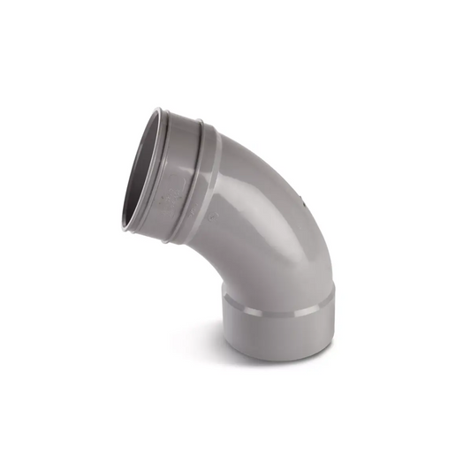 Wavin OsmaSoil Solvent‑Weld Bend D/SW (Grey) 67.5° 110 mm - 4S462G
