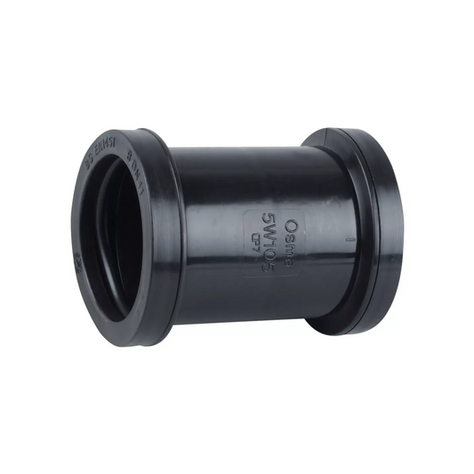 40mm Osma Push‑Fit Waste Double Socket - Wavin (Black) – 5W105B