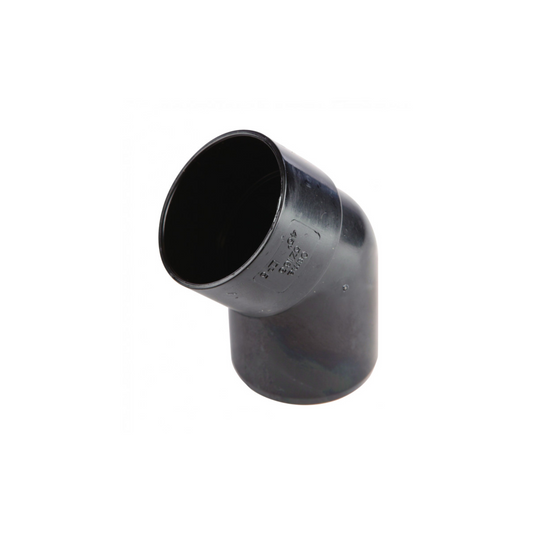 32mm Osma Weld Waste Male/Female Bend 45 Degree - Wavin (Black) - 4Z263B