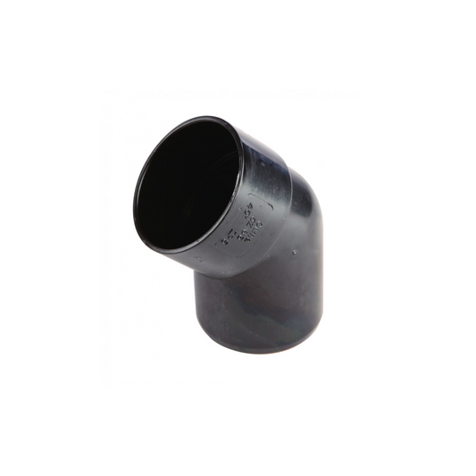 40mm Osma Weld Waste Male/Female Bend 45 Degree - Wavin (Black) - 5Z263B