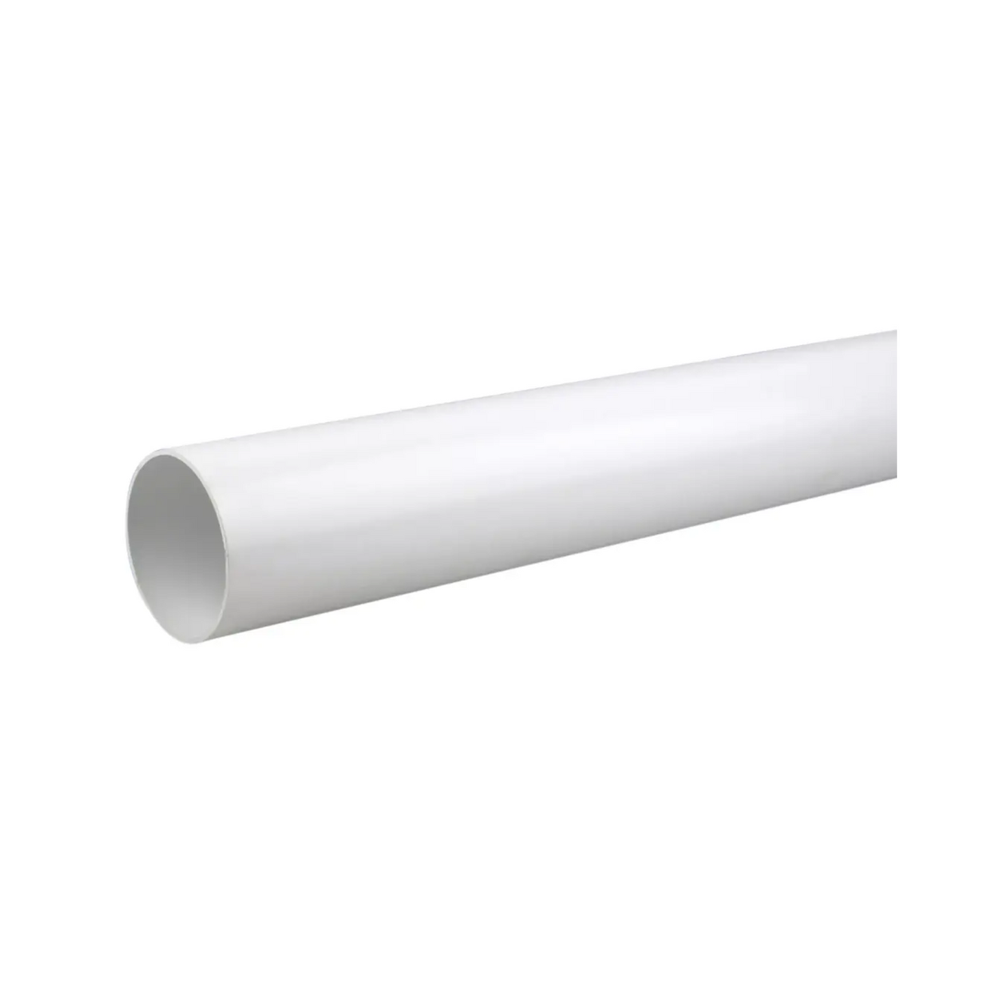 Wavin OsmaSoil Plain Ended Pipe (White) 110mm × 4m - 4S074W