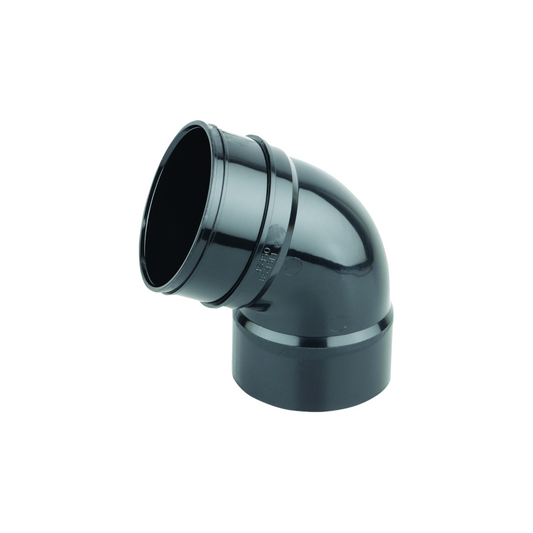 110mm Osma Soil Double Solvent Weld Offset Bend 67.5 Degree - Wavin (Black) - 4S450B