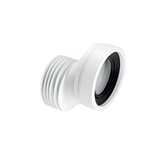 McAlpine Offset Rigid Wc Connector (White) WC-CON4