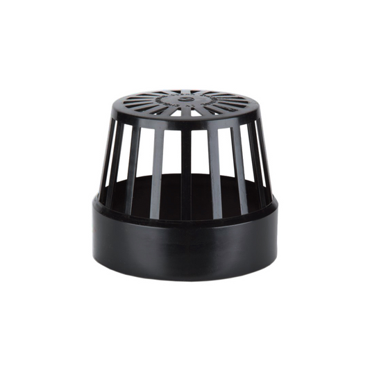 Polypipe PolySoil Vent Terminal (Black) 110 mm – SV42B