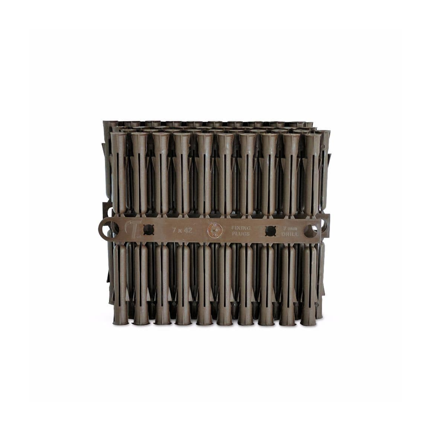 5.5mm × 34mm Plastic Wall Plug P3TT(Brown) - P3TT