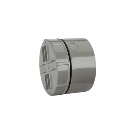 Polypipe Screwed Access Cap Socket Tail (Solvent Grey) 110mm - SA63SG
