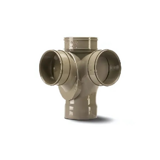 Polypipe System 2000 Double Socket Bend (Grey) 160mm x 135° - SWB95SG