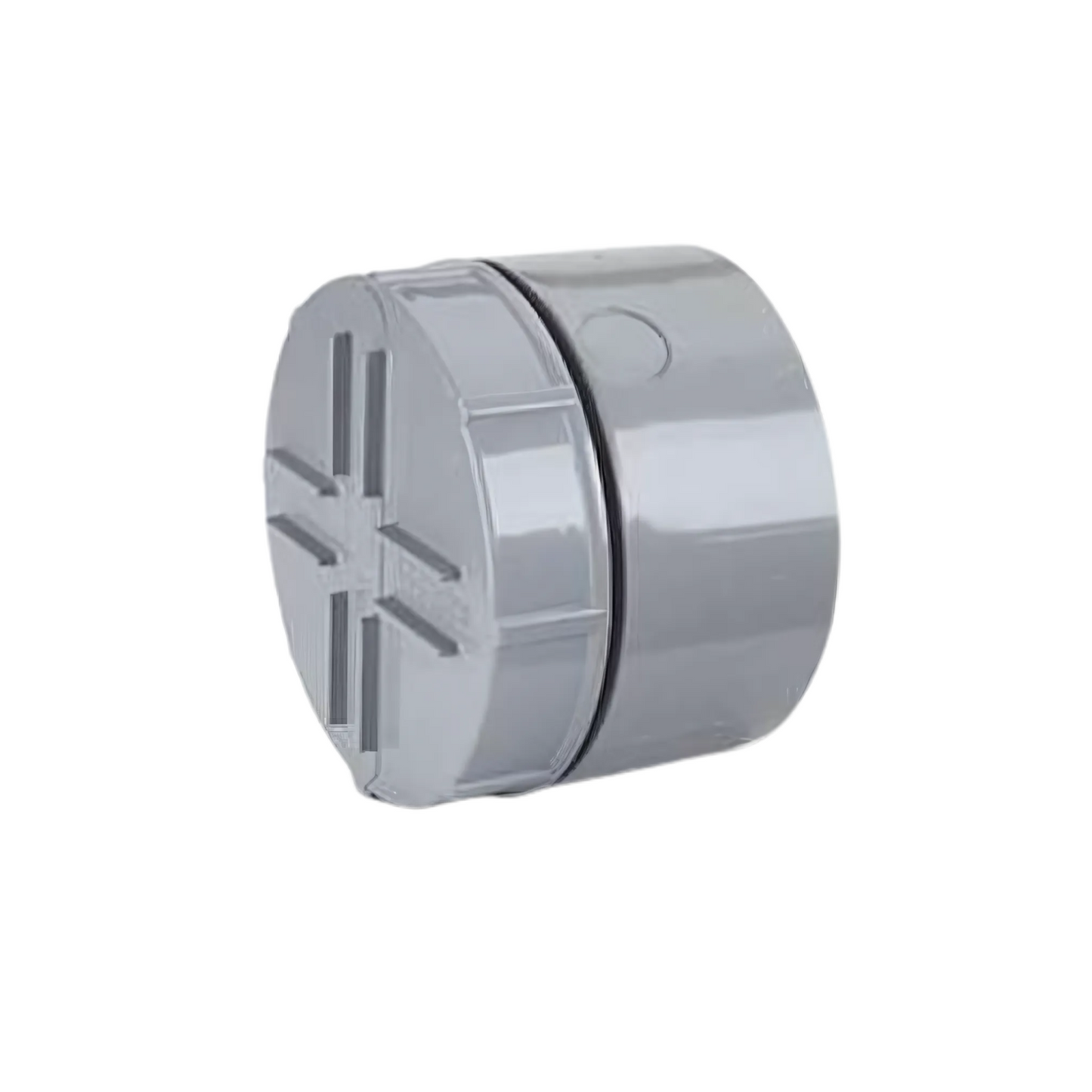 Polypipe Screwed Access Cap Socket Tail (Grey) 110mm - SA63G