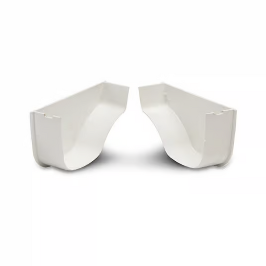 Polypipe Internal Stop End Left Hand (White) 130mm - ROG08W