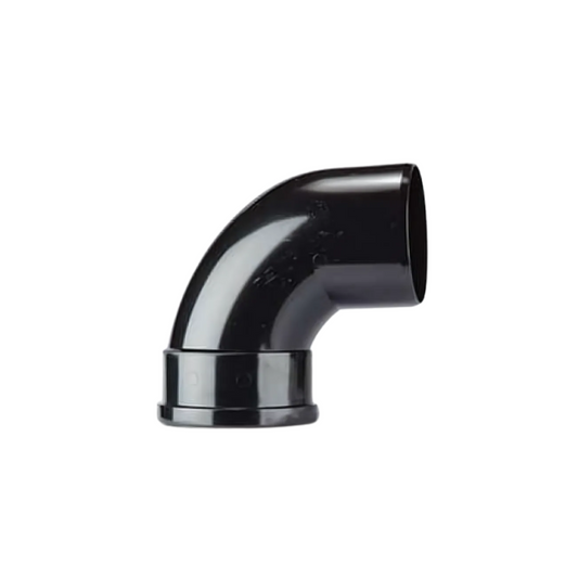 Polypipe PolySoil Single Socket Bend (Black) 3in/82mm x 92½° - SB309B