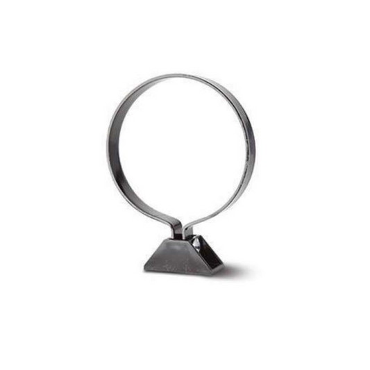 Polypipe System 2000 Coated Pipe Clip incl Nut Body & Backplate (Black) 110mm - SM47B
