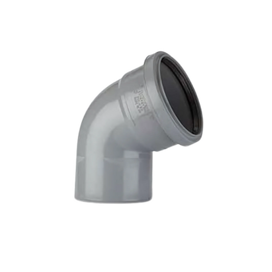 Polypipe PolySoil Single Socket Bend (Grey) 4in/110mm x 112½° - SB411G