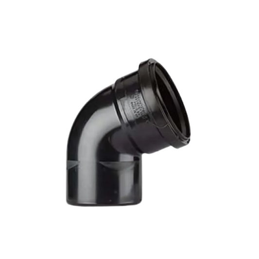 Polypipe PolySoil Single Socket Bend (Black) 4in/110mm x 112½° - SB411B