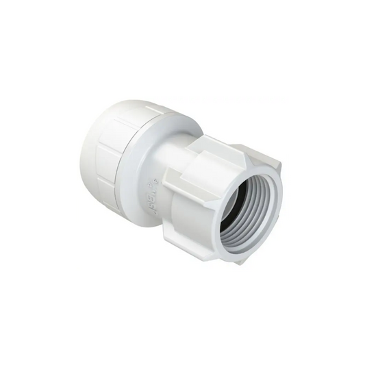 Polypipe Polyplumb Enhanced Hand Tightened Tap Connector 22mm x 3/4" - PB2722EW