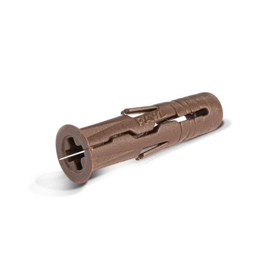 Rawlplug Universal Plug Clips (Brown) (Box of 96) 7mm - R-U1-BRN-96-C