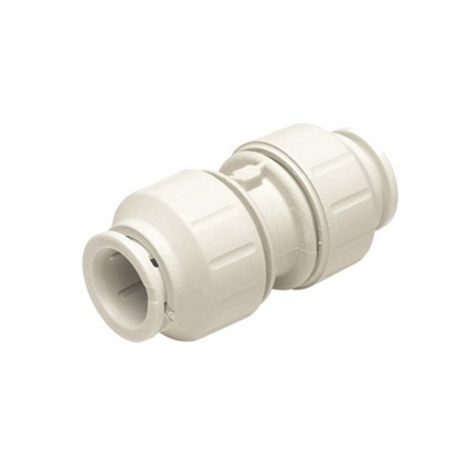 JG Speedfit 10mm Pushfit Straight Connector (White) - PEM0410W-L