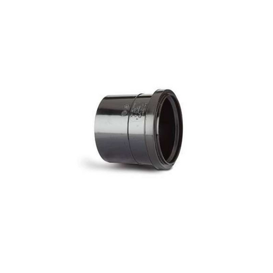 Polypipe PolySoil Double Socket (Black) 82mm - SH34B