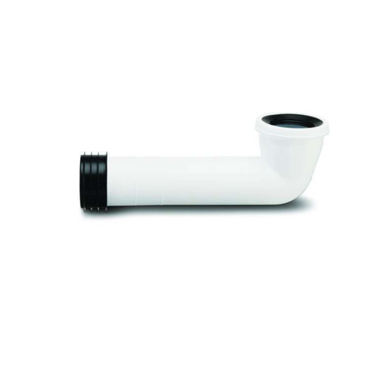 Polypipe Kwickfit Long (White) 90° ‘S’ 390mm x 110mm - SK50