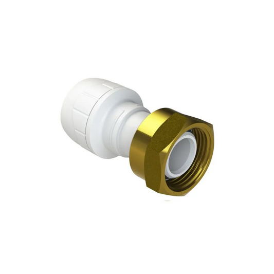 Polypipe Polyplumb Enhanced Straight Tap Connector 15mm x 3/4" - PB71534EW