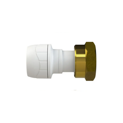 Polypipe Polyplumb Enhanced Straight Tap Connector 15mm x 3/4" - PB71534EW